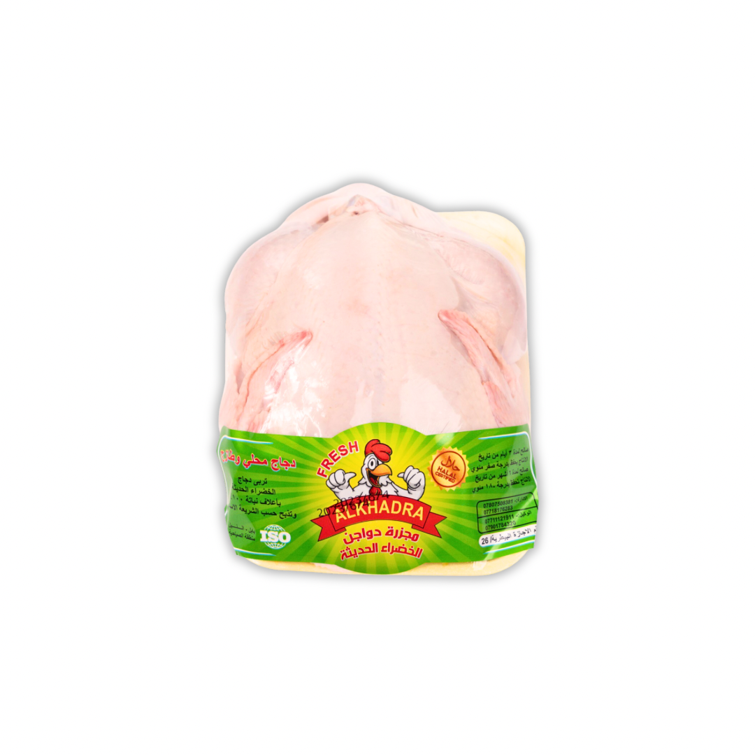 دجاجة طازجة وزن 1,200 غم
